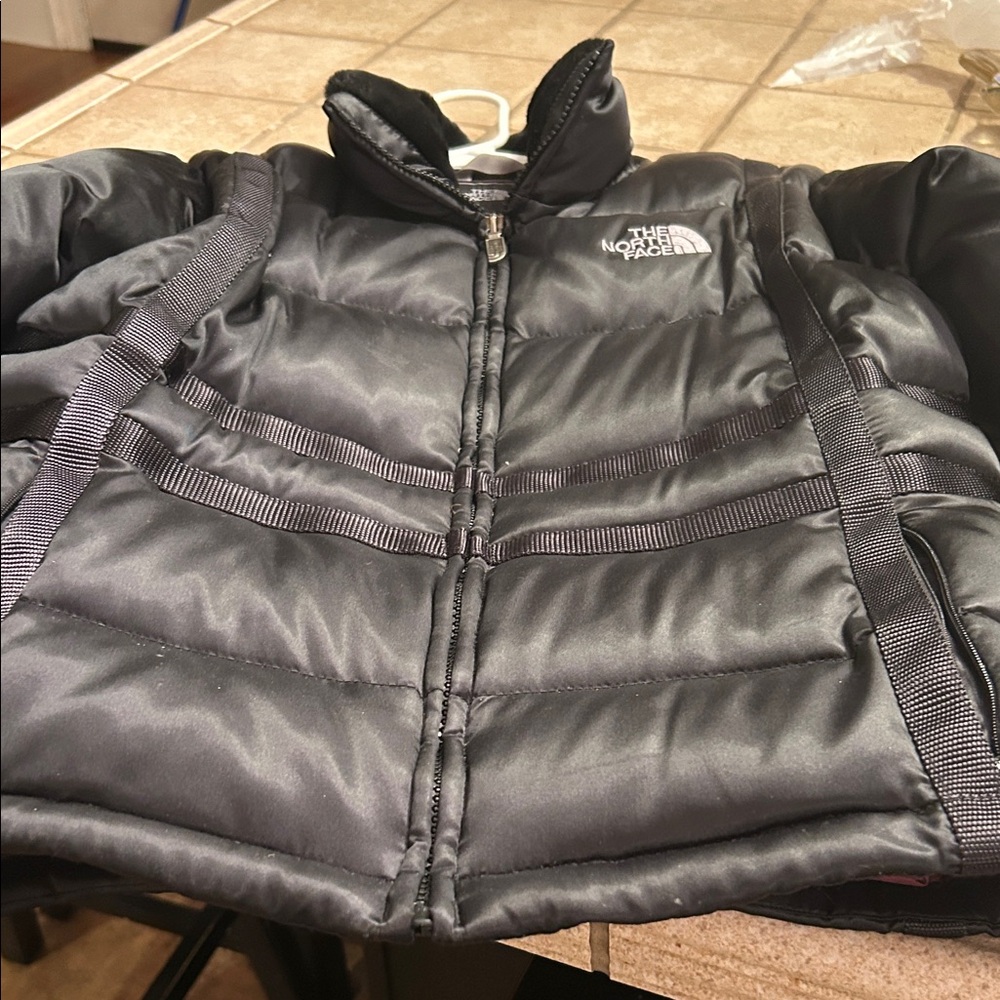 The North Face Kids Charcoal Puffer Jacket